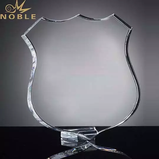 Free Engraving Custom Blank Crystal Shield Plaque Trophy
