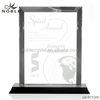 Custom Made Globe Engraved Blank Glass Rectangle Crystal Plaque Trophy Award