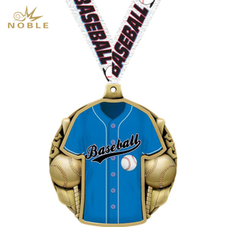 2024 New Design Custom Metal Sports Medal Baseball Jersey Front Insert Medals