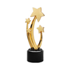 High Quality Customized Shape Gold Silver Bronze Metal Star Business Gift Custom Logo Achievement Trophy Awards