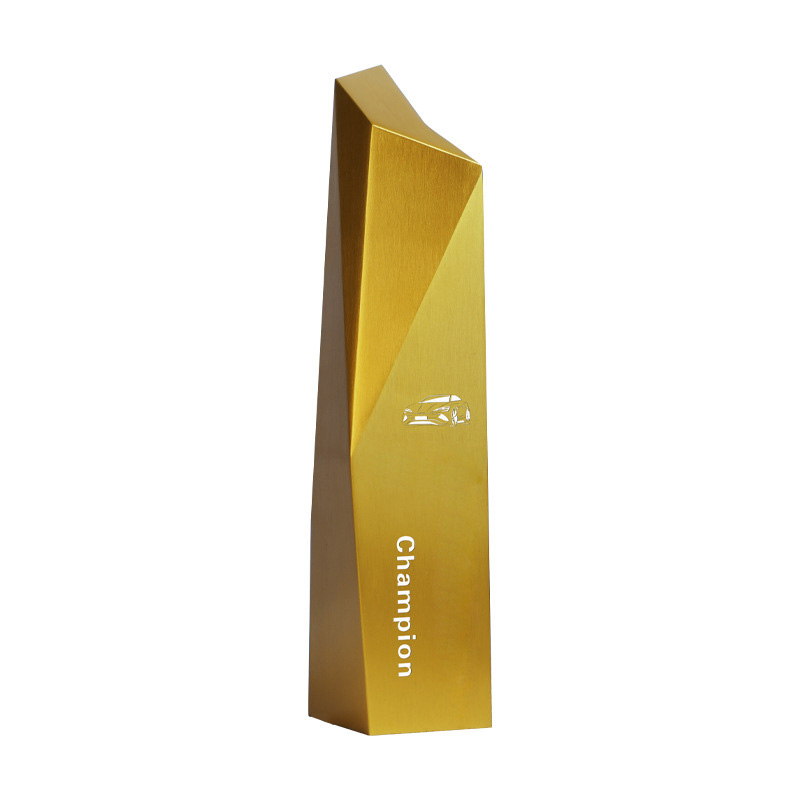 High Quality Customized Shape Gold Silver Bronze Metal Business Office Gift Custom Logo Achievement Trophy Awards Plaque