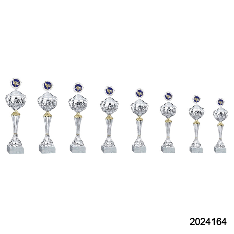 2024 New Design Different Size Custom Made Marble Base Sports Golf Soccer Basketball Marathon Custom Logo Gold Metal Silver Dance Trophy Cup 