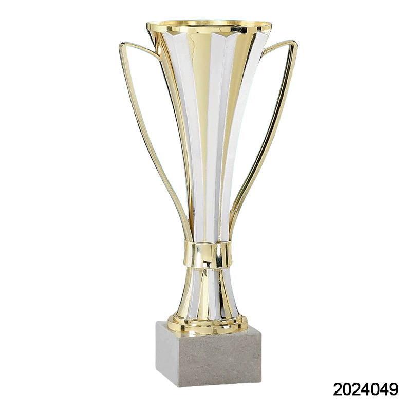 2024 New Design Different Size Custom Made Marble Base Sports Golf Soccer Basketball Marathon Custom Logo Gold Metal Gold Dance Trophy Cup 