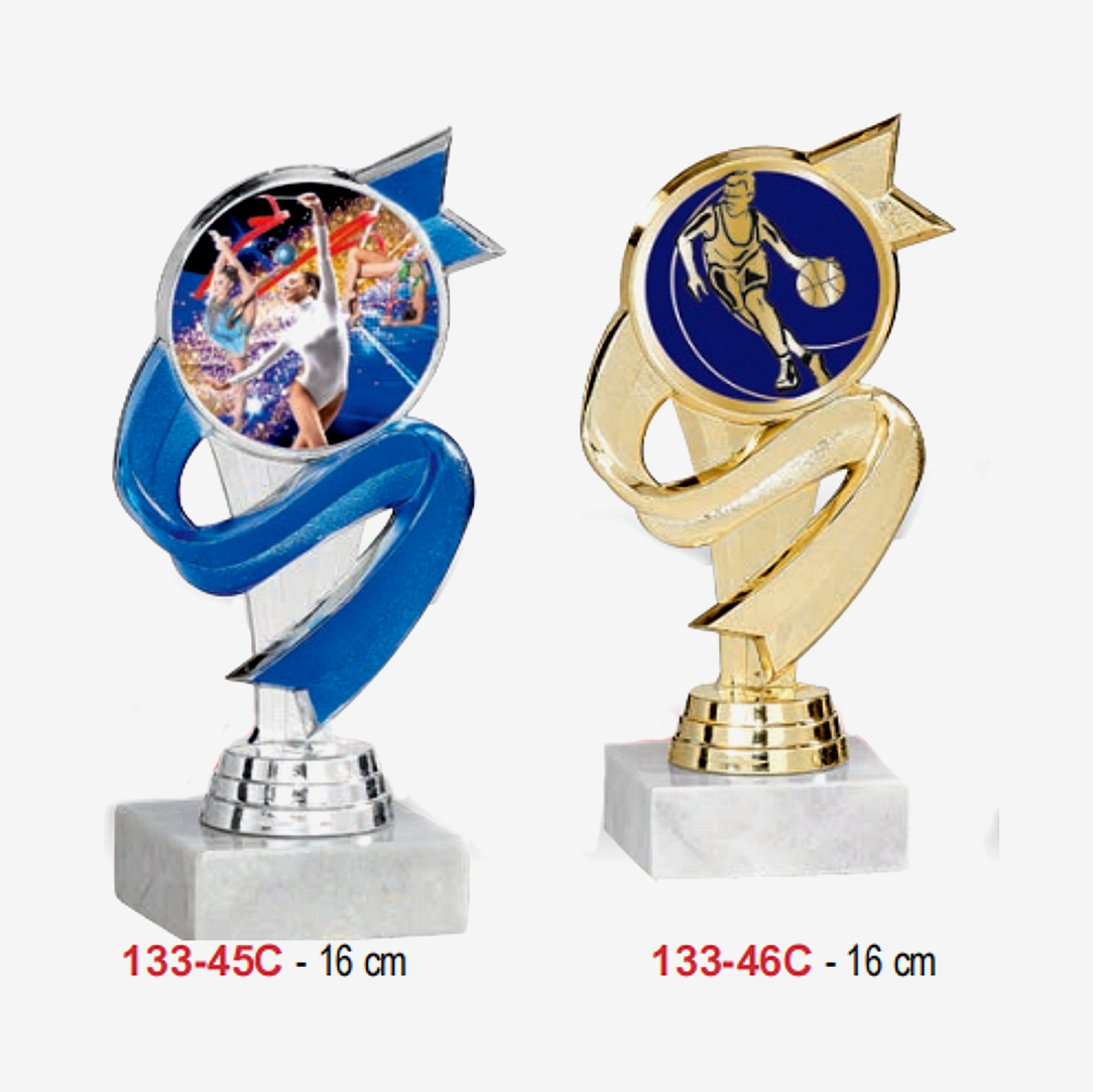 2024 New Design Different Size Custom Made Marble Base Sports Golf Soccer Basketball Marathon Custom Logo Gold Metal Star Trophy Cup 