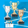2024 New Design Different Size Custom Made Marble Base Sports Golf Soccer Basketball Marathon Custom Logo Gold Metal Trophy Cup 