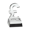 Noble Manufacturer Wholesale Crystal Glass Pound Sterling With Custom Logo UK Gift Personalized Business Trophy Award Hand Craft