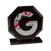 Noble Manufacturer Wholesale UK Gift Personalized Sports Soccer Black Crystal Glass Trophy Award