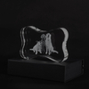 Noble Manufacturer Wholesale UK Gift Personalized Pet Crystal Glass Dog Souvenir Plaque Hanger