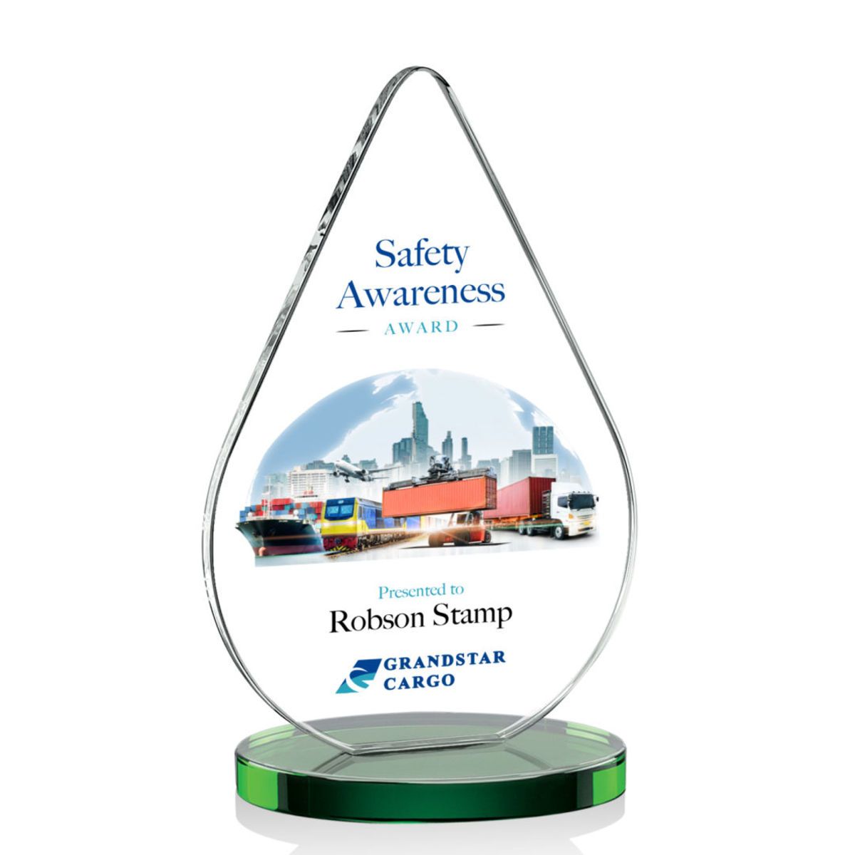 Noble Wholesale Cheap Different Color Options Outdoor Sports Business Gift Custom Personalized Logo Glass Trophy Award Plaque