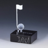 Noble High Quality K9 Crystal Business Gift Sports Awards Custom Bespoke Logo Golf A Hole in One Trophy Hand Craft