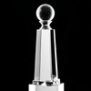 Noble Manufacturer Golf Ball Crystal Glass Outdoor Sports Gift Customized Personalized Bespoke Logo Golf Trophy Award Hand Craft