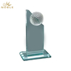 Noble Hemisphere Crystal Golf Ball Custom Logo Crystal Glass Pieces Golf Trophy Award