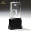 Noble Crystal Glass Golf Ball Custom Logo Golf Trophy Award