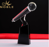 Custom Engraving Crystal Microphone Trophy 