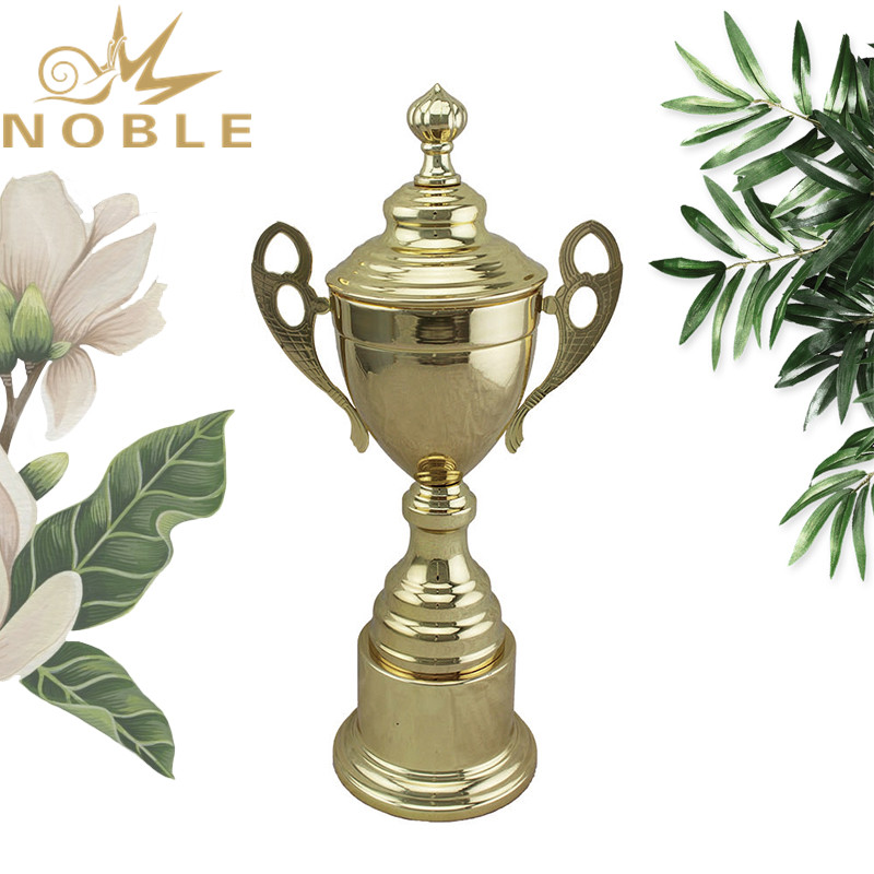 Noble New Design Metal Sports Netball Trophy with Lid