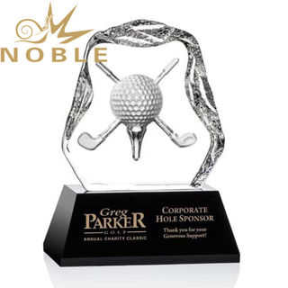 Noble High Quality Custom Sports Crystal Iceberg Golf Trophy