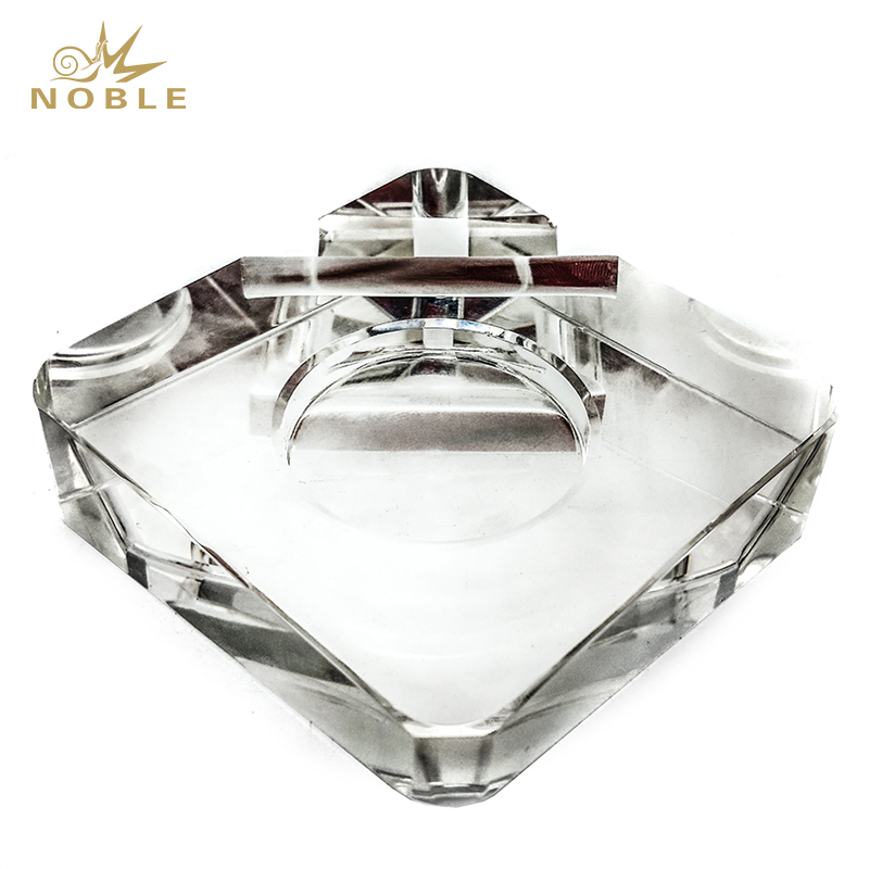 Custom Crystal Business Gift Crystal Name Card Holder with Clock
