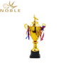 Elegant New Design Custom Metal Cup Trophy with Pigeon Figurine on Top