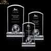 New Design Free Engraving Custom Crystal Globe Award
