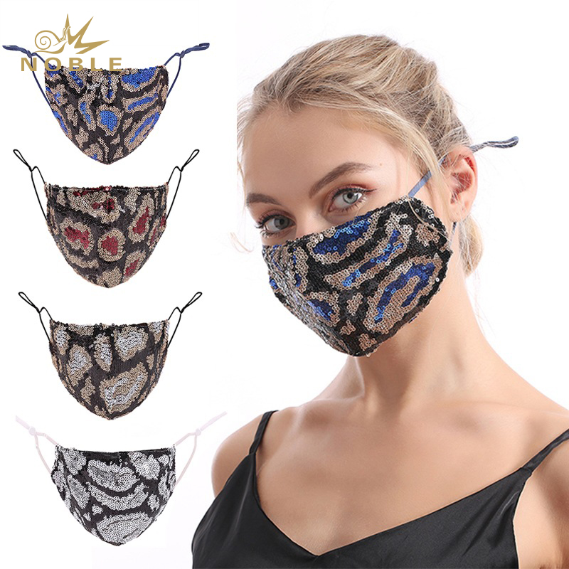 Christmas Masquerade Mask for Women Bling Sequins Fashion Party Face Mask for Girls 