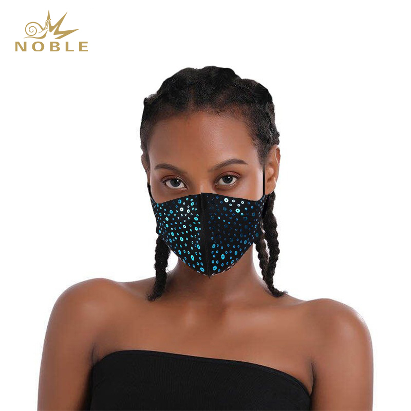 Fashion Show Holiday Mask Sequin Face Mask Party Mask