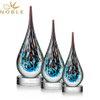 New Design Hand Blown Tear Drop Custom Engraving Art Glass Award