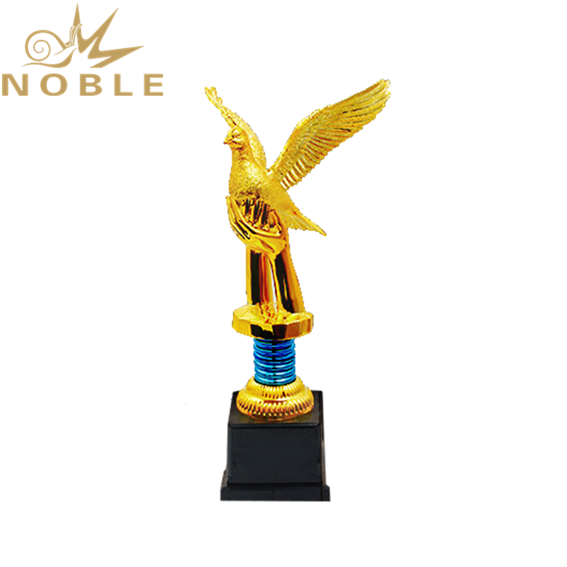Flying Falcon Figurine Custom Metal Eagle Trophy