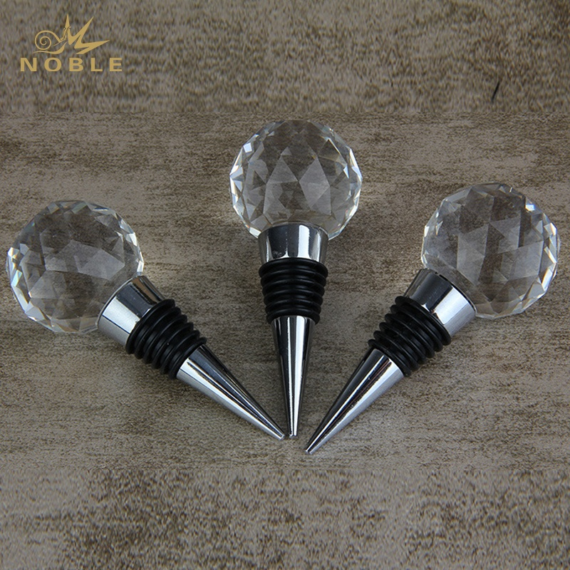 Party Vacuum Crystal Wine Stoppers Wedding Gift Crystal Ball Wine Bottle Stopper