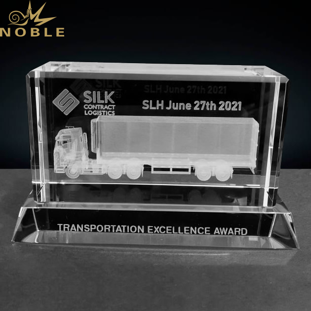 Best Selling Custom 3D Laser Engraving Crystal Truck Award