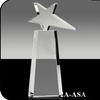 Engraved Blank Crystal Star Trophy