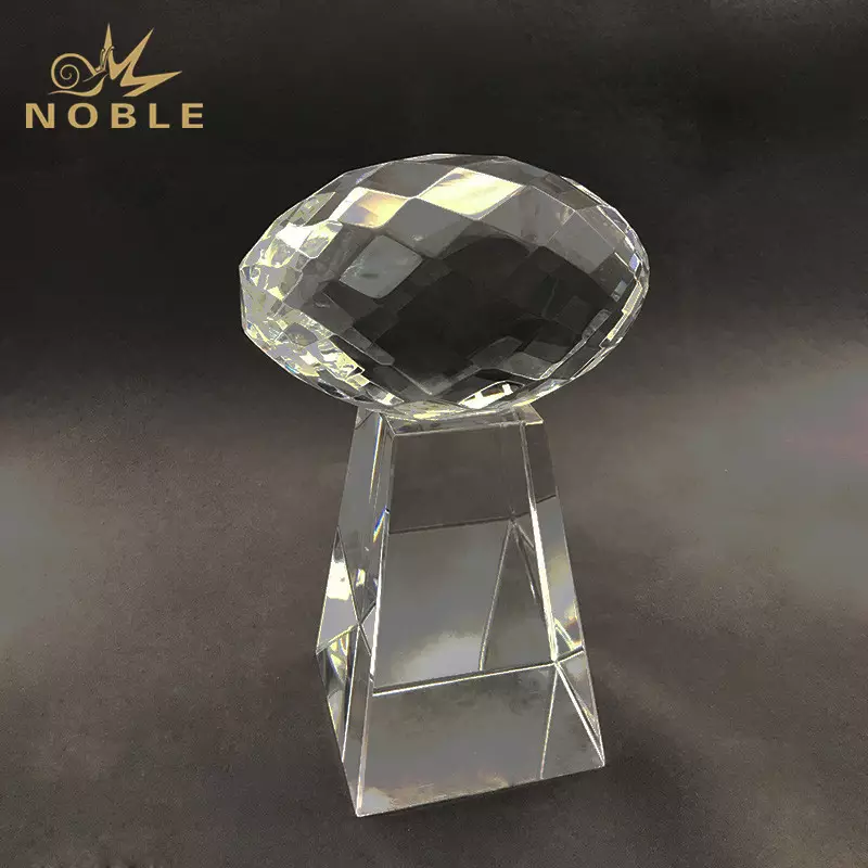 Football Award Faceted Clear Crystal for Sport Winner Prize TROPHY Business Gift Folk Art Sandblasting Europe