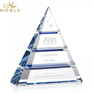 Custom Crystal Pyramid Award Trophy