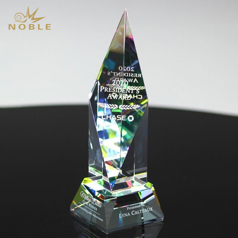 Free Engraving Accomplishment Peak Crystal Award 