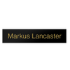 Noble Brushed Aluminum Name Plate With Custom Bespoke Photo Logo Promotional Business Gift Office Desk Decoration Hand Craft