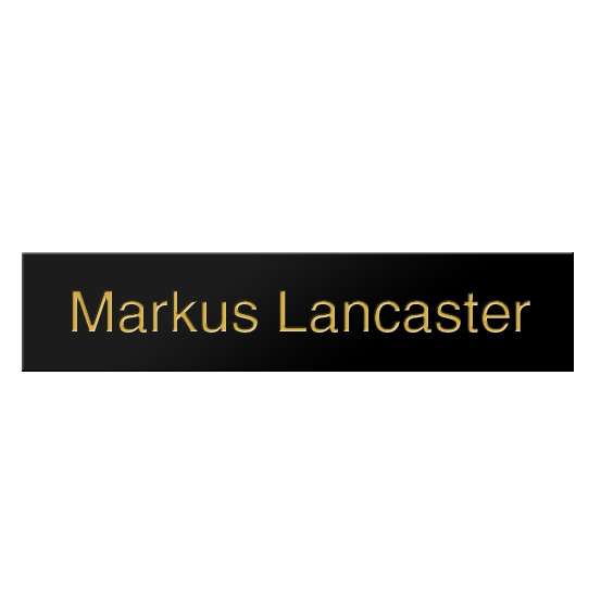 Noble Brushed Aluminum Name Plate With Custom Bespoke Photo Logo Promotional Business Gift Office Desk Decoration Hand Craft