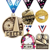 Hot Selling Metal Sports Medal Custom Die Cast Cheerleading Medals with Ribbon