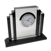 Noble Manufacturer Crystal Glass Clock Business Gift Customized Bespoke Logo Office Decoration Trophy Award Hand Craft Plaque