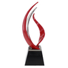 High Quality Customized Shape Gold Silver Bronze Metal Red And Silver Bands Custom Corporate Trophy Awards