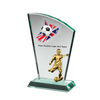Noble Manufacturer Wholesale Glass Plaque With Custom Printing Logo UK Gift Personalized Sports Soccer Trophy Award Hand Crafts