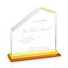 Noble Wholesale Cheap Different Color Options Outdoor Sports Business Gift Custom Personalized Logo Glass Trophy Award Plaque
