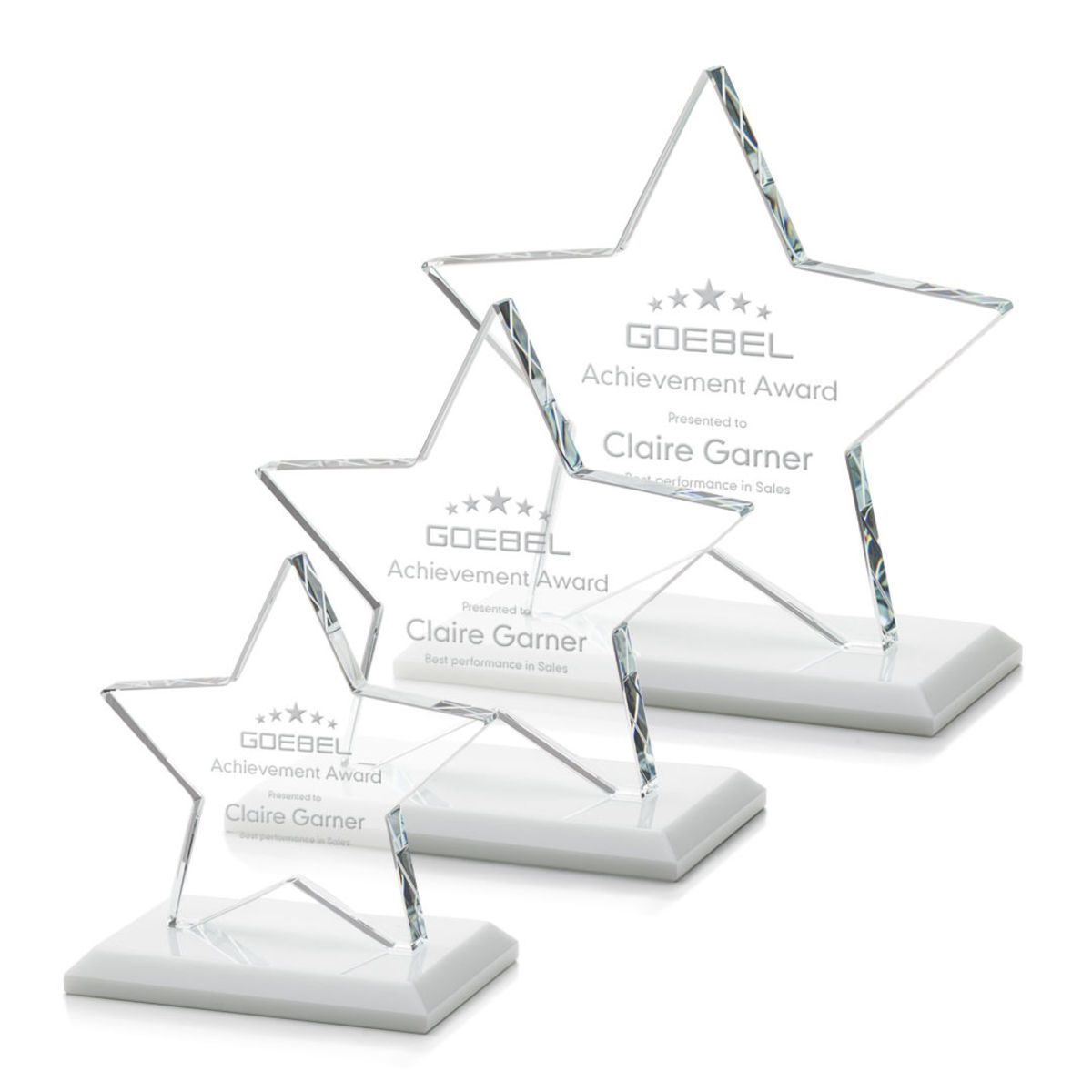 Noble Wholesale Cheap Different Color Options Outdoor Sports Business Gift Custom Personalized Logo Glass Trophy Award Plaque