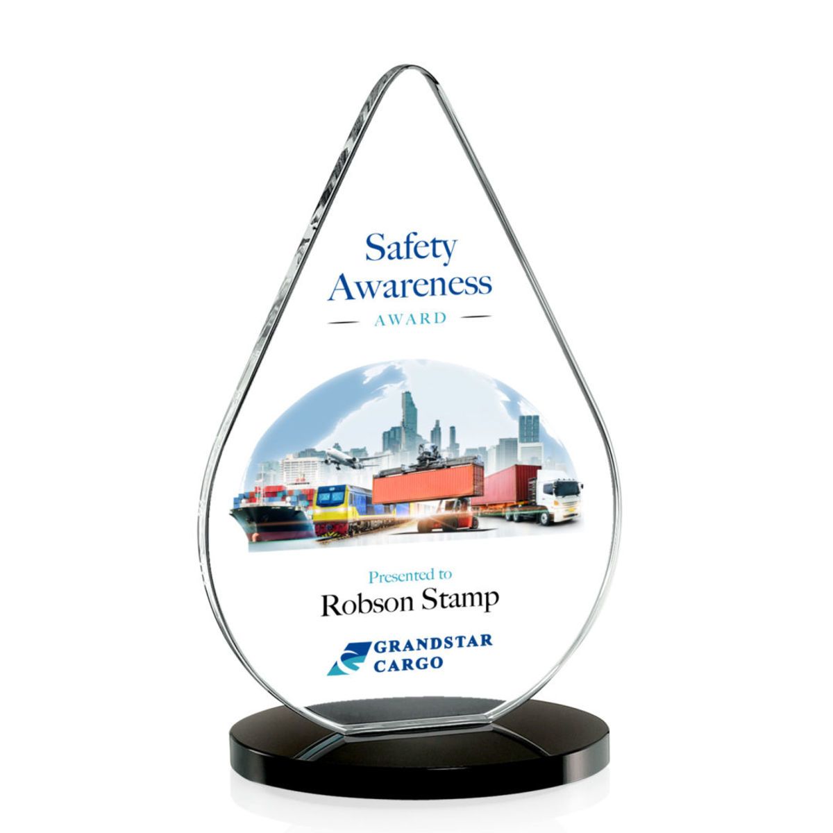 Noble Wholesale Cheap Different Color Options Outdoor Sports Business Gift Custom Personalized Logo Glass Trophy Award Plaque