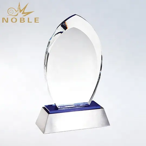 Noble Free Engraving Water Drop Crystal Awards Trophy Plaque