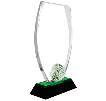 Noble Crystal Glass outdoor Sports Customized Personalized Bespoke Logo Engraved Hole in One Golf Trophy Award