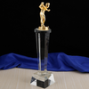 Noble High Quality Gold Silver Bronze Metal Figure With Crystal Business Gift Sports Awards Custom Bespoke Logo Golf A Hole in One Trophy Hand Craft