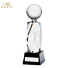 Noble Manufacturer Crystal Glass Outdoor Sports Gift Customized Personalized Bespoke Logo Golf Trophy Award Hand Craft