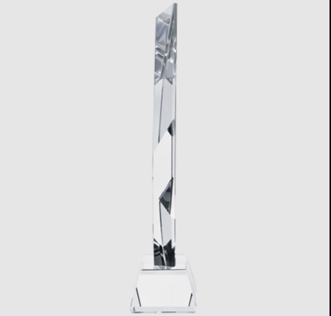 Noble Peak Crystal Glass Outdoor Sports Customized Personalized Bespoke Logo Golf Trophy Award