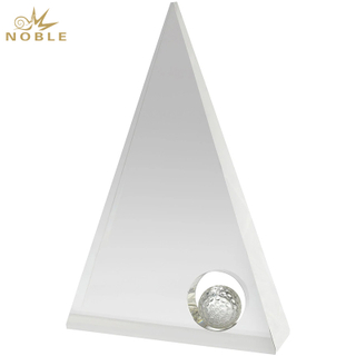 Noble Manufacturer Crystal Glass Outdoor Sports Gift Customized Personalized Bespoke Logo Golf Trophy Award Hand Craft