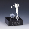 Noble High Quality K9 Crystal Business Gift Sports Awards Custom Bespoke Logo Golf A Hole in One Trophy Hand Craft