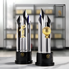 Noble High Quality K9 Crystal Business Gift Sports Awards Custom Bespoke Logo Golf A Hole in One Trophy Hand Craft